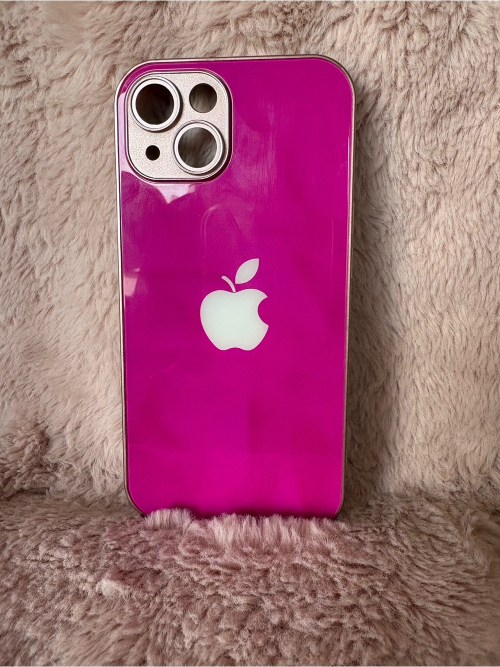 iPhone 15 Apple iPhone Case - Hot Pink Glossy Protective Cover